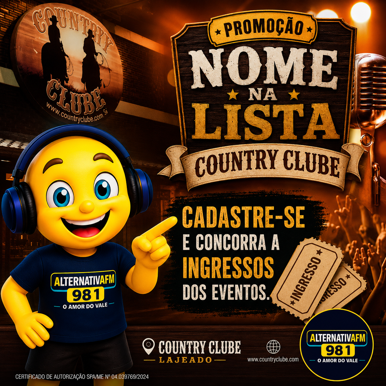 Nome na Lista - Country Clube